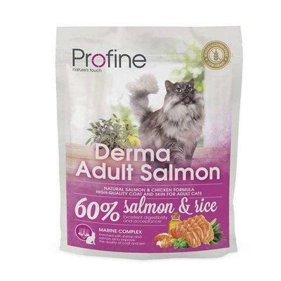 Profine Cat Derma - Сухий корм з лососем для котів з чутливою шкірою 170571/7756 фото