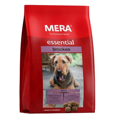 Mera Dog Essential Brocken - Сухий корм із птицею для дорослих собак із нормальним рівнем активності, велика крокета 061350 фото