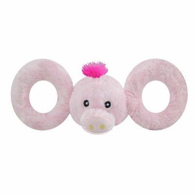 Jolly Pets TUG-A-MAL Pig Dog Toy - Игрушка-пищалка Свинка для перетягивания JTA14 фото