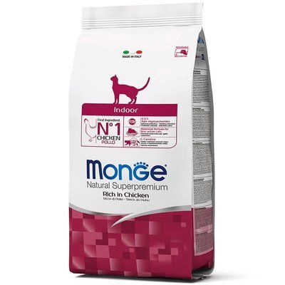Monge Indoor Rich in Chicken 400 г - Сухий корм з куркою для малоактивних кішок живуть в приміщенні 70005104 фото