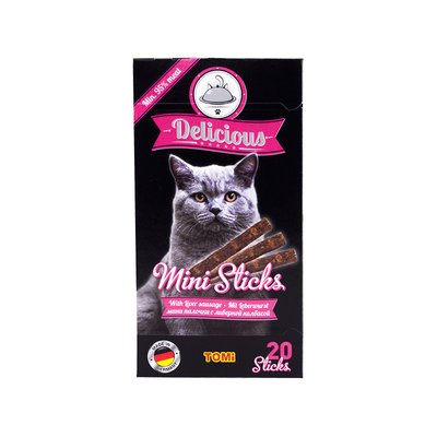 Tomi Delicious Mini Sticks палочки с ливером для кошек 490730 фото