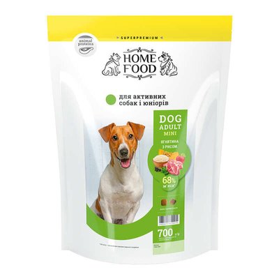 Home Food Adult Mini - Сухий корм «Ягнятина з рисом» для дорослих активних собак та юніорів дрібних порід 1047007 фото