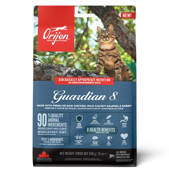 Orijen Guardian 8 Cat - Сухой корм с мясом рыбы и птицы для котов на всех стадиях жизни o71889 фото