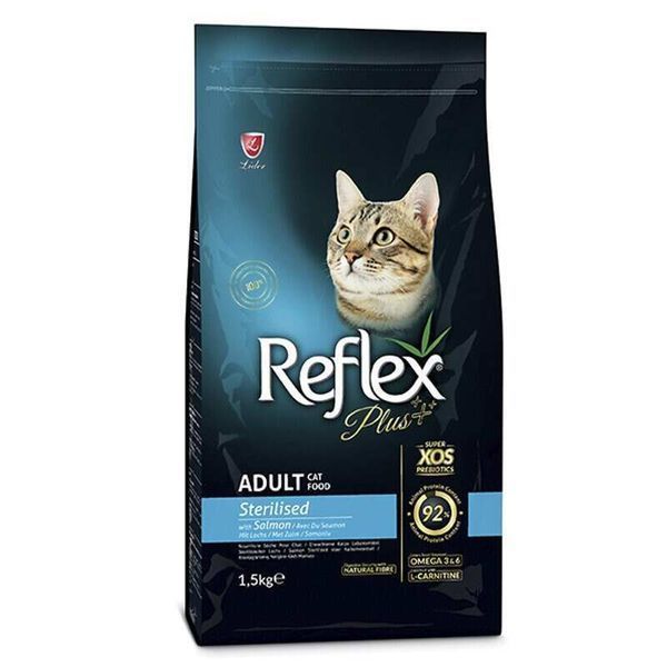 Reflex Plus Adult Cat Sterilised Salmon 8 кг - Сухий корм із лососем для стерелізованих котів RFX-328 фото