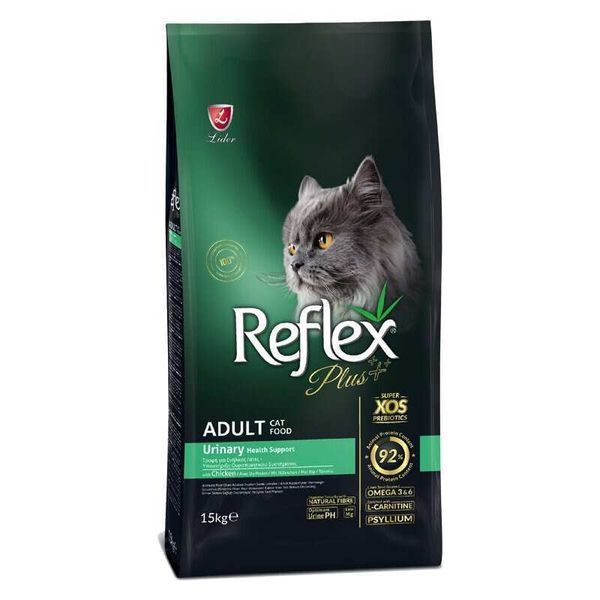 Reflex Plus Adult Cat Urinary Chicken 15 кг - Сухий корм з куркою для підтримки здоров'я сечостатевої системи котів RFX-410 фото