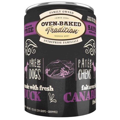 Oven-Baked Tradition Dog Fresh Duck&Vegetables - Консервированный беззерновой корм со свежим мясом утки для собак 8690-12.5 фото