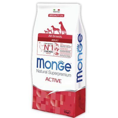 Monge All breeds Adult 15 кг - Сухой корм с курицей для взрослых собак всех пород с повышенной физической нагрузкой 70080996 фото