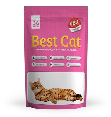 Best Cat Pink Flowers - Наполнитель силикагелевый для кошачьего туалета SGL006 фото