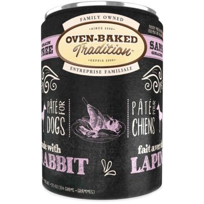Oven-Baked Tradition Dog Fresh Rabbit - Консервований беззерновий корм зі свіжим м'ясом кроля для собак 8694-12.5 фото