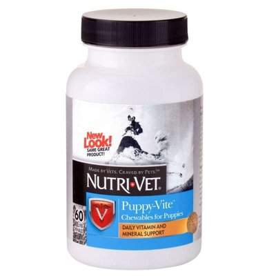Nutri-Vet Puppy-Vite - Витаминный комплекс в таблетках для щенков 13057 фото