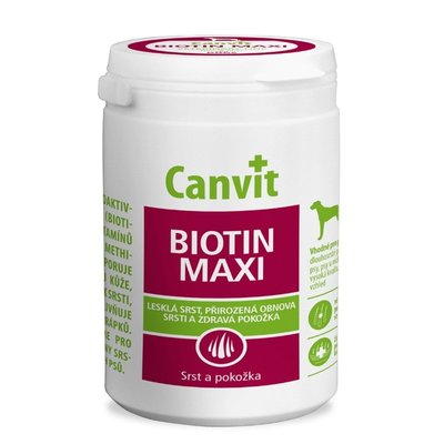 Canvit Biotin Maxi - Витаминный комплекс для кожи, шерсти и когтей собак крупных пород can50716 фото