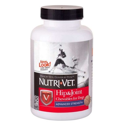 Nutri-Vet Hip & Joint Advanced Strength (Level 3) - Таблетки для зв'язок і суглобів , для дорослих собак всіх порід 24476 фото