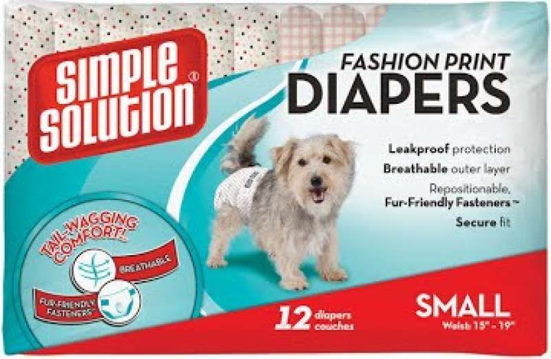 Simple Solution Fashion Print Diapers - Подгузники гигиенические с рисунком для собак ss10583 фото