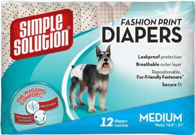 Simple Solution Fashion Print Diapers - Підгузки гігієнічні з малюнком для собак ss10584 фото