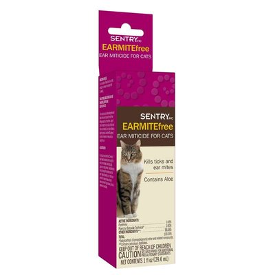 Sentry Earmite free - Капли от ушного клеща для котов 21032 фото