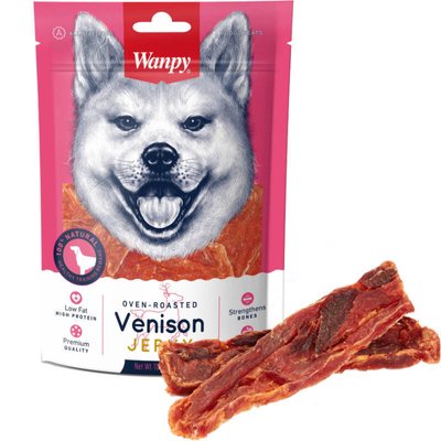 Wanpy Venison Jerky - Філе оленини в'ялене для собак VA-01H фото