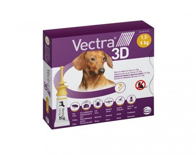 Vectra 3D by Ceva - Протипаразитарні краплі на холку для собак від бліх та кліщів 81565 фото