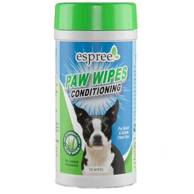 Espree Paw Wipes - Вологі серветки для зволоження і захисту шкіри та шерсті собак e01426 фото