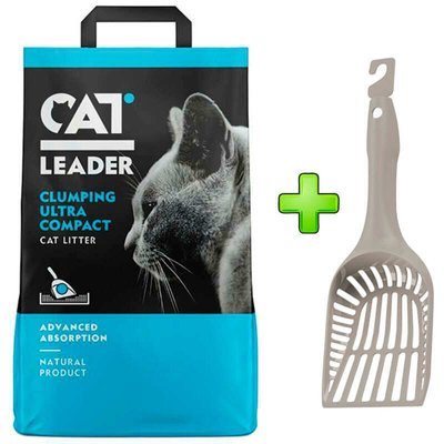 Cat Leader - Натуральний наповнювач, що швидко утворює грудочки для котячого туалету 801380+AI44330_акція фото