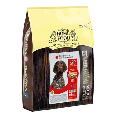 Home Food Adult Medium/Maxi - Сухий беззерновой гіпоалергенний корм «М'ясо качки з нутом та овочами» для дорослих собак середніх та великих порід 1038016 фото