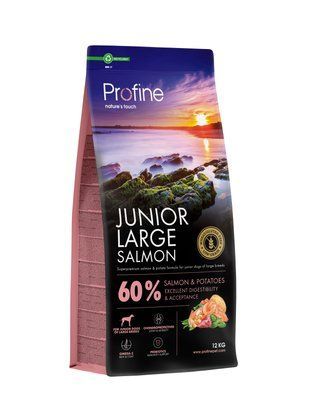 Profine Junior Large Salmon and Potatoes 12 кг - Сухой корм для щенков крупных пород с лососем и картофелем 173085 фото