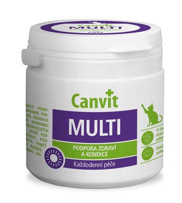 Canvit MULTI - Мультивітамінна добавка для здорового життя котів can50742 фото