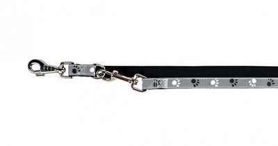 Trixie Silver Reflect Adjustable Leash - Повідець-перестібка зі світло-відбиваючими елементами 12215 фото