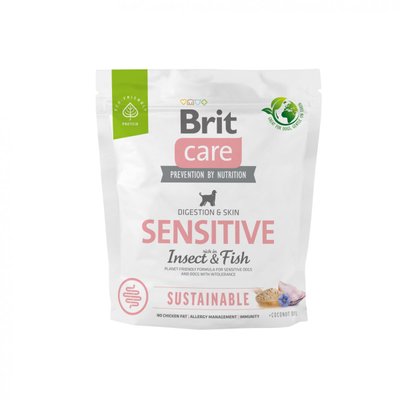 Brit Care Dog Sustainable Sensitive - Сухий корм із комахами та рибою для собак із чутливим травленням 172187 фото