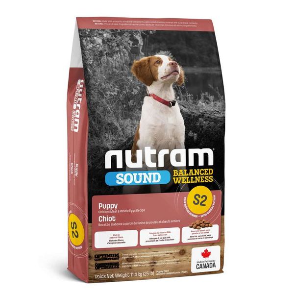 Nutram S2 Sound Balanced Wellness Puppy - Сухой корм с курицей и цельными яйцами для щенков S2_(11.4kg) фото