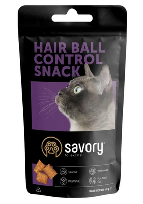 Savory Cats Snacks Pillows Hair Ball Control – Лакомства для выведения шерсти для взрослых котов 31485 фото