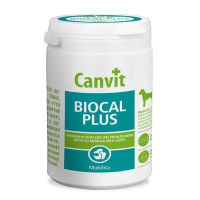Canvit Biocal plus - Збалансований комплекс для здорового розвитку кісткової тканини, сухожиль, суглобів, хрящів, зубів і м'язів собак can50723 фото