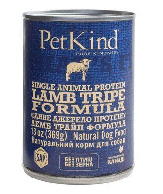 PetKind Lamb Tripe Single Animal Protein Formula - Консервований корм з ягням і рубцем для собак всіх порід і вікових груп Pk00590 фото