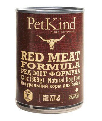 PetKind Red Meat Formula - Консервований корм з яловичиною, ягням і рубцем для собак всіх порід і вікових груп Pk00580 фото