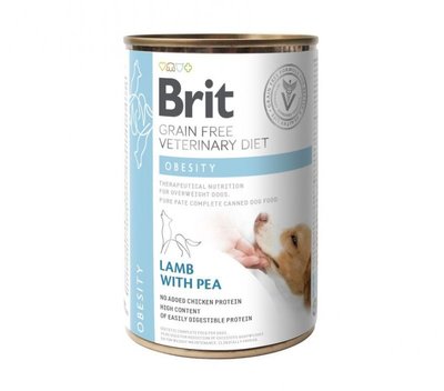 Brit GF Veterinary Diet Dog Obesity - Вологий корм з ягням для собак при ожирінні та надмірній вазі 100283/6115 фото