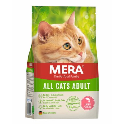 Mera Grain Free Salmon Adult Cat - Сухой беззерновой корм с лососем для взрослых котов 038574 - 8514 фото