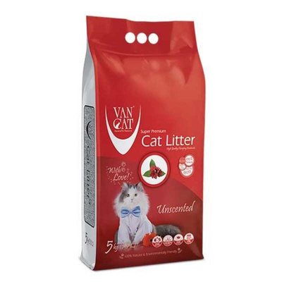VanCat Cat Litter Classic - Бентонітовий наповнювач для котячого туалету без аромату 55445 фото