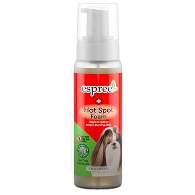 Espree Hot Spot Foam - Лечебная пена для мытья с маслом чайного дерева, ромашкой и алоэ для собак e00277 фото