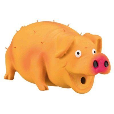 Trixie Bristle Pig - Игрушка Свинка со щетиной для собак, с пищалкой 35499 фото