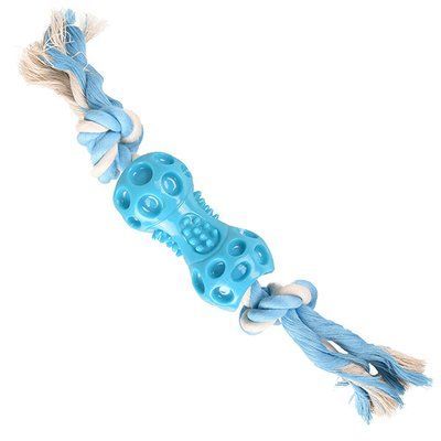 Flamingo Іграшка для собак Flamingo Lindo Dumbbell With Rope гантель з канатом 519497 фото