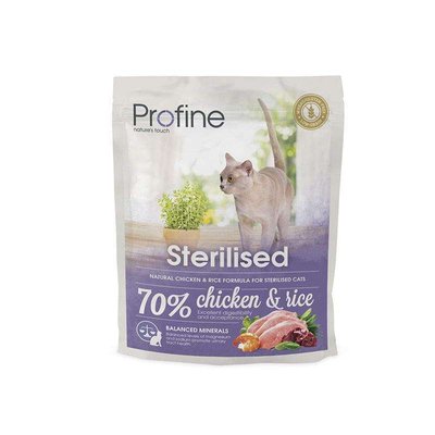 Profine Cat Sterilised - Сухий повноцінний корм з куркою для стерилізованих котів і кішок 170562/7664 фото