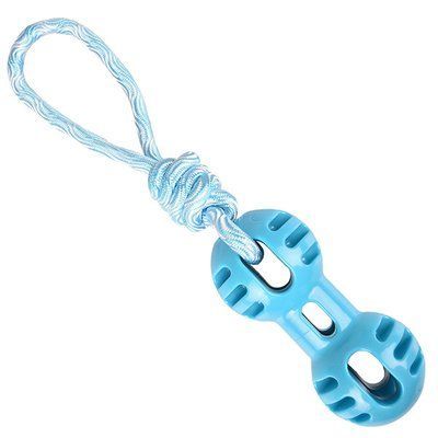 Flamingo Игрушка для собак Rudo Dumbbell With Rope гантель с веревкой 6,5*6,5*34,5 см 519499 фото
