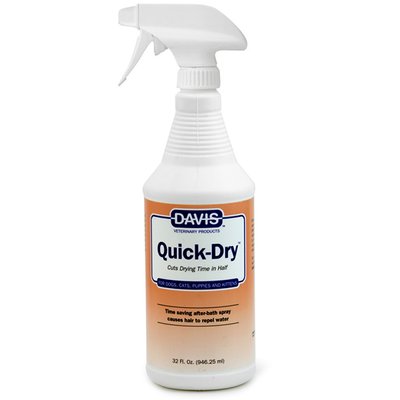 Davis Quick-Dry Spray - Cпрей для швидкого сушіння для собак та котів QD32 фото