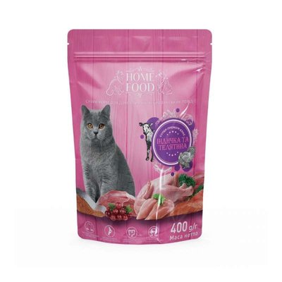 Home Food Сухий корм «Індичка і телятина» для дорослих котів британської короткошерстої породи 3099004 фото