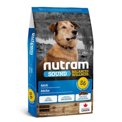 Nutram S6 Sound Balanced Wellness Adult Dog - Сухой корм с курицей для взрослых собак средних пород S6_(2kg) фото