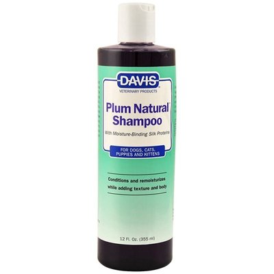 Davis Plum Natural Shampoo - Шампунь-концентрат з протеїнами шовку з натуральною сливою для собак та котів PNS12 фото