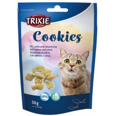Trixie Cookies - Печиво з лососем і котячою м'ятою для котів і кішок 42743 фото