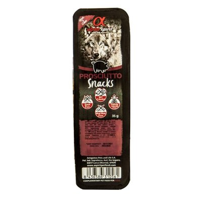 Alpha Spirit Snacks Prosciutto - Напіввологий смаколик з прошутто для собак as4001335 фото