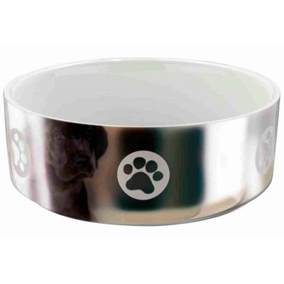 Trixie Миска керамическая серебристая для собак 25083 Trixie фото