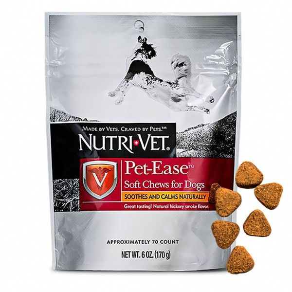 Nutri-Vet Pet-Ease Soft Chews – Жевательные успокаивающие таблетки с курицей для собак всех пород 90974 фото