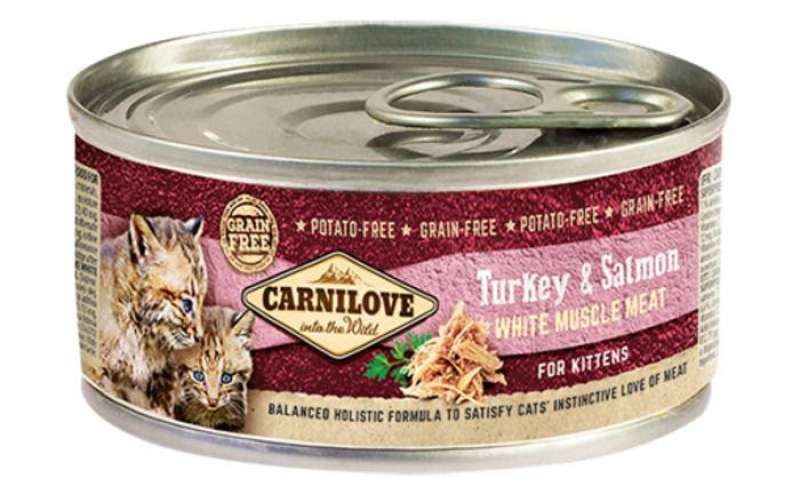 Carnilove Turkey & Salmon for kittens - Вологий корм з індичкою і лососем для кошенят 100559/111280/8950 фото